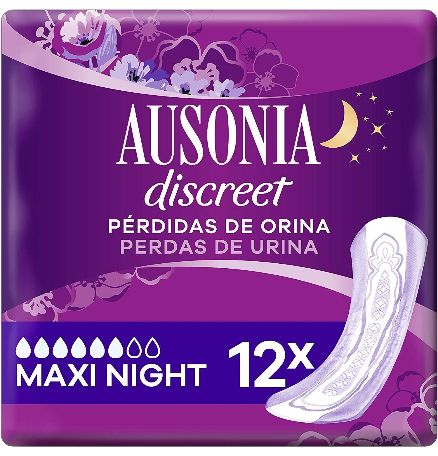 Ausonia Discreet Maxi Noche 12u